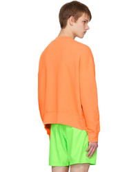 orange bedrucktes Sweatshirt von Palm Angels
