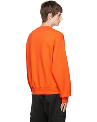 orange bedrucktes Sweatshirt von Heron Preston