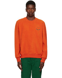 orange bedrucktes Sweatshirt von Ps By Paul Smith