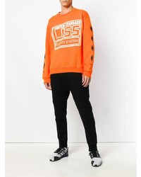 orange bedrucktes Sweatshirt von United Standard