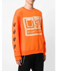 orange bedrucktes Sweatshirt von United Standard