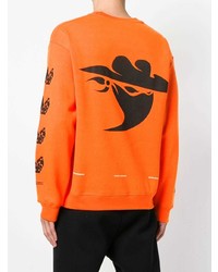 orange bedrucktes Sweatshirt von United Standard