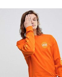 orange bedrucktes Sweatshirt von Vans