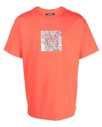 orange bedrucktes T-Shirt mit einem Rundhalsausschnitt von A-Cold-Wall*