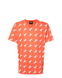 orange bedrucktes T-Shirt mit einem Rundhalsausschnitt von CHRISTOPHER RAEBURN