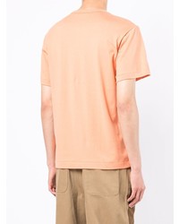 orange bedrucktes T-Shirt mit einem Rundhalsausschnitt von Comme des Garcons Homme Deux