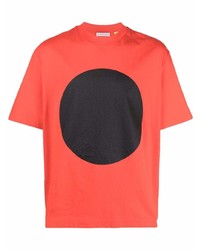 orange bedrucktes T-Shirt mit einem Rundhalsausschnitt von Craig Green