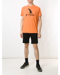 orange bedrucktes T-Shirt mit einem Rundhalsausschnitt von OSKLEN