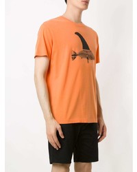 orange bedrucktes T-Shirt mit einem Rundhalsausschnitt von OSKLEN