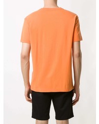 orange bedrucktes T-Shirt mit einem Rundhalsausschnitt von OSKLEN