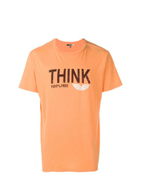 orange bedrucktes T-Shirt mit einem Rundhalsausschnitt von Isabel Marant