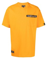 orange bedrucktes T-Shirt mit einem Rundhalsausschnitt von Izzue