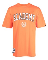 orange bedrucktes T-Shirt mit einem Rundhalsausschnitt von Izzue