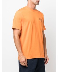 orange bedrucktes T-Shirt mit einem Rundhalsausschnitt von Carhartt WIP