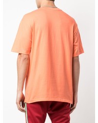 orange bedrucktes T-Shirt mit einem Rundhalsausschnitt von Supreme