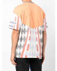 orange bedrucktes T-Shirt mit einem Rundhalsausschnitt von Rhude