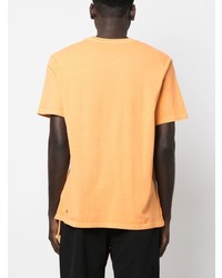 orange bedrucktes T-Shirt mit einem Rundhalsausschnitt von Ksubi