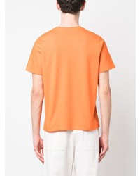 orange bedrucktes T-Shirt mit einem Rundhalsausschnitt von Coperni