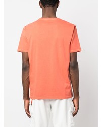 orange bedrucktes T-Shirt mit einem Rundhalsausschnitt von Parajumpers