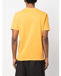 orange bedrucktes T-Shirt mit einem Rundhalsausschnitt von Parajumpers