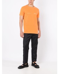 orange bedrucktes T-Shirt mit einem Rundhalsausschnitt von OSKLEN