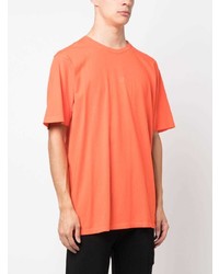 orange bedrucktes T-Shirt mit einem Rundhalsausschnitt von C.P. Company