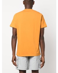 orange bedrucktes T-Shirt mit einem Rundhalsausschnitt von ARTE