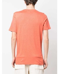 orange bedrucktes T-Shirt mit einem Rundhalsausschnitt von Isabel Marant