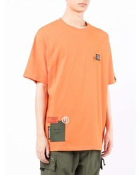 orange bedrucktes T-Shirt mit einem Rundhalsausschnitt von Izzue