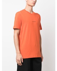 orange bedrucktes T-Shirt mit einem Rundhalsausschnitt von C.P. Company