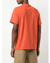 orange bedrucktes T-Shirt mit einem Rundhalsausschnitt von Martine Rose