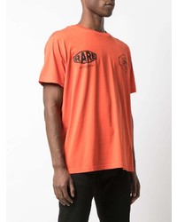 orange bedrucktes T-Shirt mit einem Rundhalsausschnitt von Givenchy