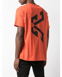 orange bedrucktes T-Shirt mit einem Rundhalsausschnitt von Givenchy