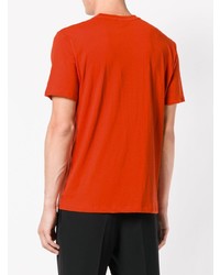 orange bedrucktes T-Shirt mit einem Rundhalsausschnitt von Sergio Tacchini