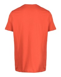 orange bedrucktes T-Shirt mit einem Rundhalsausschnitt von Michael Kors