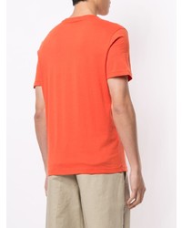 orange bedrucktes T-Shirt mit einem Rundhalsausschnitt von Michael Kors