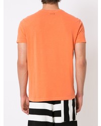 orange bedrucktes T-Shirt mit einem Rundhalsausschnitt von OSKLEN