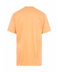 orange bedrucktes T-Shirt mit einem Rundhalsausschnitt von Supreme