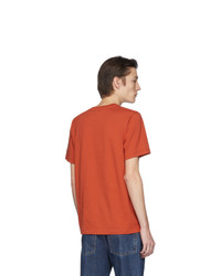 orange bedrucktes T-Shirt mit einem Rundhalsausschnitt von Coach 1941