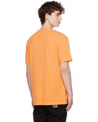 orange bedrucktes T-Shirt mit einem Rundhalsausschnitt von Ksubi