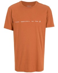 orange bedrucktes T-Shirt mit einem Rundhalsausschnitt von OSKLEN