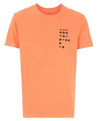 orange bedrucktes T-Shirt mit einem Rundhalsausschnitt von OSKLEN