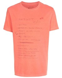 orange bedrucktes T-Shirt mit einem Rundhalsausschnitt von OSKLEN