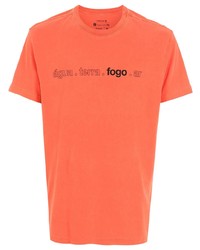 orange bedrucktes T-Shirt mit einem Rundhalsausschnitt von OSKLEN