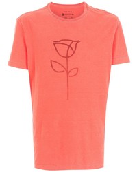 orange bedrucktes T-Shirt mit einem Rundhalsausschnitt von OSKLEN