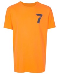 orange bedrucktes T-Shirt mit einem Rundhalsausschnitt von OSKLEN