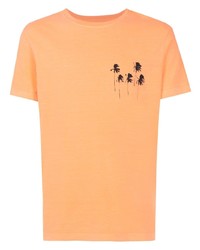 orange bedrucktes T-Shirt mit einem Rundhalsausschnitt von OSKLEN