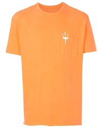 orange bedrucktes T-Shirt mit einem Rundhalsausschnitt von OSKLEN