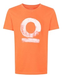 orange bedrucktes T-Shirt mit einem Rundhalsausschnitt von OSKLEN