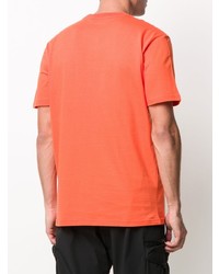 orange bedrucktes T-Shirt mit einem Rundhalsausschnitt von Carhartt WIP